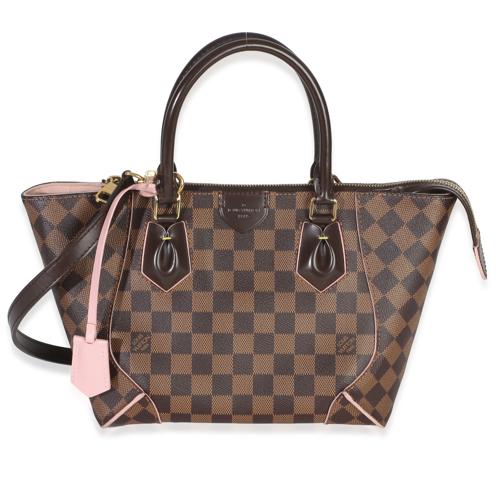 Louis Vuitton Rose Ballerine Damier Ebene Canvas Caissa PM Tote